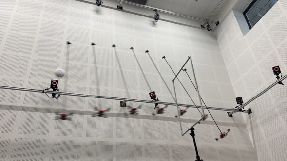 Trajectory Generation and Extended High-Gain Observers Based Output Feedback Control for an Underactuated Flying Inverted Pendulum
